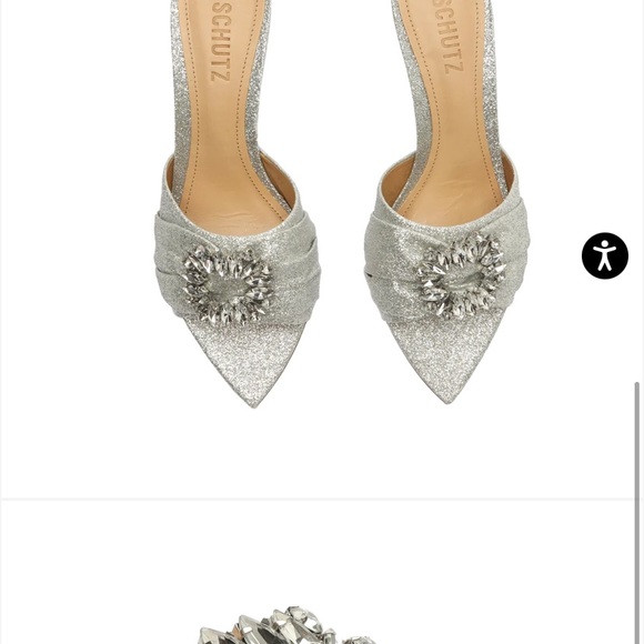 SCHUTZ silver heels - Picture 3 of 6